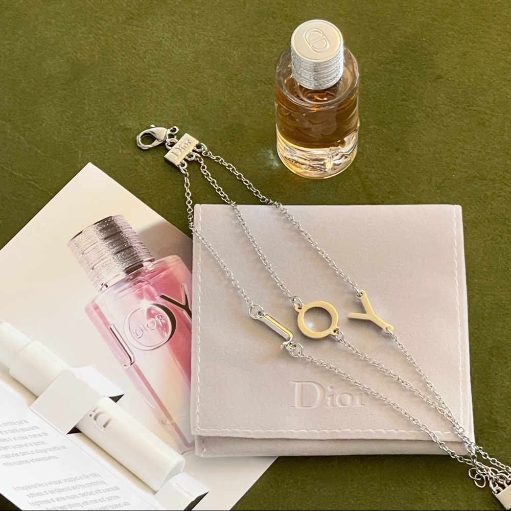 **SOLD** Dior JOY silver three strands bracelet and mini size set - Picture 2 of 4